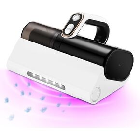 Bed Vacuum Cleaner, Handheld UV Mattress Cleaner with LED light & High Heating Tech, 500W Powerful Deep Mattress Vacuum, HEPA Filter for Bed, Mattress, Pillow, Couch, Pet Hair and Carpets Cleaning