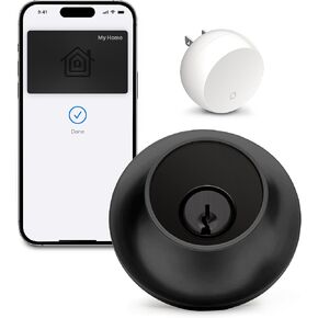 Level Lock+ (Wi-Fi) Smart Lock - World's Smallest Smart Lock Plus Apple Home Keys - Lock/Unlock from Anywhere - Level App for iOS & Android - Works with Apple Home, Alexa, Google Home (Matte Black)