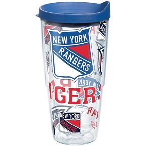 Tervis Made in USA Double Walled NHL New York Rangers Insulated Tumbler Cup Keeps Drinks Cold & Hot, 24oz, All Over