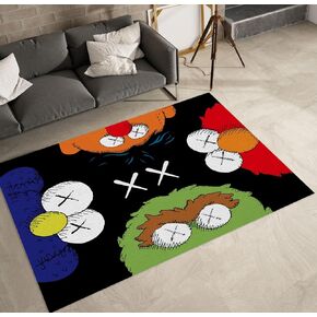 Hypebeast Area Rug Graffiti Art Decor Rugs Modern Abstract Art Pop Carpet for Living Room Bedroom Playroom Home Decor Non-Slip Mat Gift for Christmas 20" x 32"