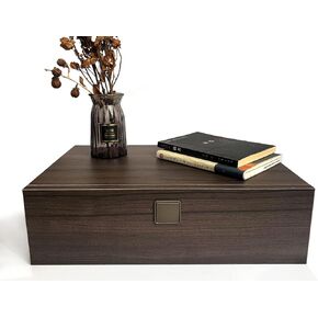 منضدة عائمة، منضدة مثبتة على الحائط مع درج، طاولة سرير حديثة، للمساحات الصغيرة، غرفة النوم، غرفة المعيشة (رمادي-بني، 19.6 بوصة × 13 بوصة × 6.3 بوصة) in Kuwait