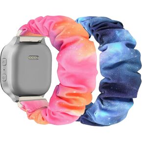 Scrunchies Watch Bands Compatible with Gizmo Watch 3 2 1, Gabb Watch 3 2 1, SyncUP Kids Watch, 20mm, Quick Release, Replacement Wristband for Kids Boys Girls
