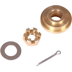 Boat Engine 6G1-45987-01 6G1-45987-02 6N0-G5987-10 Lower Drive Spacer, 90201-10M01 Plain Washer, 90171-10M01 Castle Nut, 91490-30020 Cotter Pin for Yamaha 6HP 8HP 9.9HP F9.9 F6 F8 Propeller