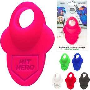 Baseball Batting Grip, Hit Hero, Batters Thumb Guard, Professional Hitting Equipment, Reduce Hitter Bat Sting, Bubble Gum Pink