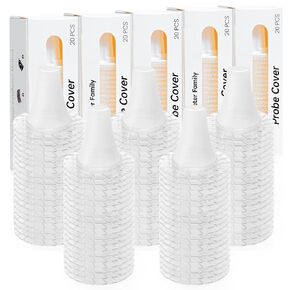 100 Pcs Ear themometer Probe Covers/Refill Caps/Lens Filters for Femometer Family Thermometers Models ET108 and Other Types of Digital Digital Ear Thermometers, BPA Free Disposable Covers