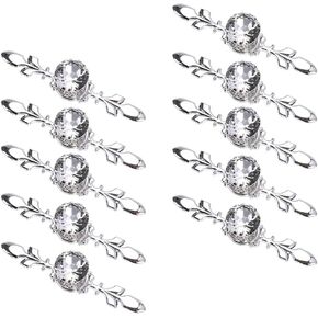 Sumnacon Drawer Dresser Knobs Pull Handles - Crystal Glass Diamond Decorative Knobs with Plate, Cabinet Cupboard Door Knobs with Screws for Kitchen Bathroom Office Decoration Pack of 10 in Kuwait