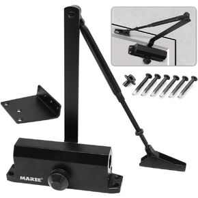 MARIE Automatic Size 3 Door Closer for Residential and Commercial/Adjustable Spring Hydraulic Door Closer for Middle-Weight Door
