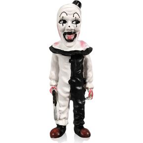 Art The Clown Figure, Terrifier Action Figures, Killer Clown Sculpture Horror Movie Decor, Terrifier Merch, Halloween Decoration for Indoor Outdoor Home Garden Office