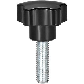uxcell Star Knobs Grips M12 x 20mm Male Thread Steel Zinc Stud Replacement PP