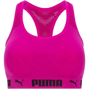 حمالة صدر رياضية للنساء من PUMA، مقاس كبير، وردي داكن