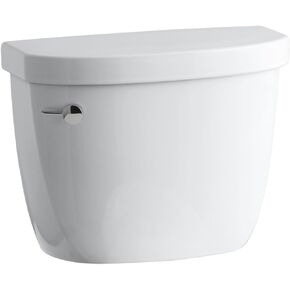 Kohler 4369-0 Cimarron 1.28 Gpf Toilet Tank with AquaPiston Flush Technology & Left-Hand Trip Lever White