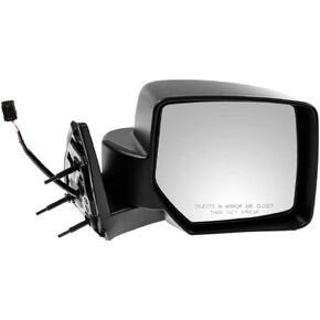 TRQ MRA09696 Left Drivers Side Door Mirror with Manual Folding Manual Adjustment Blind Spot Mirror Compatible with 2019-2020 Chevrolet Silverado 1500