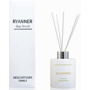 Reed Diffuser Set | Citrus Scent for Bathroom Shell Decor | Sticks Defusers with 5.2oz Essential Oils | Home Fragrance Reed Diffuser for Bathroom Bedroom Office Decor & Gifts