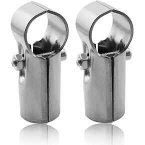 XGNG 2PCS Two-way Galvanized Connector Panel T Clamps Fine Pipe Connector Pipe Clamps for ''T'' Clamps Into Pipe Fence Reinforcement