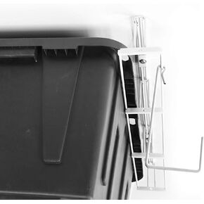 Prime-Line KD 16090 Overhead Storage Rack System, 30 In. Long Tracks, Steel Construction, White (Single Pack)
