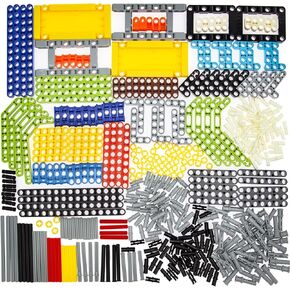 422 Technic-Parts Group EV3 Replacement Building Block Parts Regular-Sized Mechanical Parts Include Brick,Bush,Technic Pin.The Color is Random.