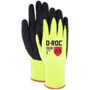 MAGID PPD5206 PPD520 High-Visibility Nitrix Coated Padded Palm Work Glove