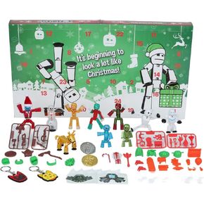 Zing Stikbot Advent Calendar Christmas Countdown Collectable Action Figures, Includes Exclusive Stikbots, and Exclusive Collectors’ Items. Create Stop Motion Animation (Stikbot Advent Calendar 2024)