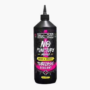 Muc Off No Puncture Hassle Road & Gravel Tubeless Sealant, 80ml - Tubeless Tyre Sealant for Bicycle Puncture Repair - Durable Bike Tyre Sealant for Road, Gravel, Commuter and XC Bikes