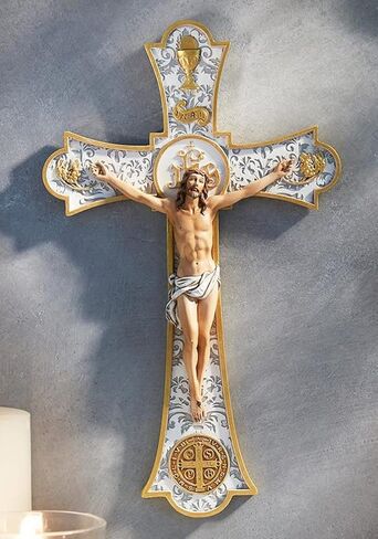 صليب حائط الزفاف من Holy Mass مقاس 8 بوصات من الراتنج، CBC-L1752 in Saudi Arabia