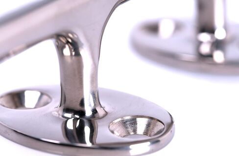 Boat Dock Cleats 4 Inch Stainless Steel Cleat Eagle Series (Washed Stainless Steel, 2 PCS) in Saudi Arabia