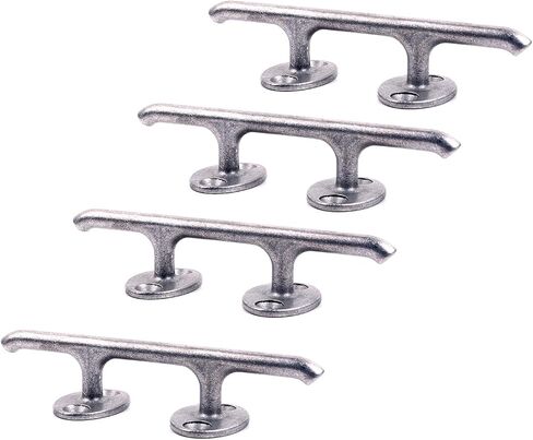 Boat Dock Cleats 4 Inch Stainless Steel Cleat Eagle Series (Washed Stainless Steel, 2 PCS) in Saudi Arabia