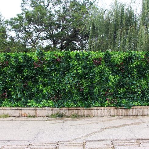 40"x40" Artificial Greenery Hedegs Wall, Vertical & Wall Planters Faux Ivy Leaves Backdrop, Verticial Garden Privacy Fence Screen, in Kuwait