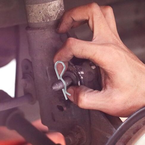 105 قطعة من مجموعة دبابيس كوتر، مجموعة متنوعة من دبابيس وصلة R، مشبك دبوس وصلة، 7 مقاسات على شكل حرف R، مجموعة متنوعة من وصلات الشعر المصنوعة من الصلب المطلي بالزنك، مجموعة متنوعة من وصلات تثبيت دبوس الربط لنظام قفل دبوس الربط in Saudi Arabia