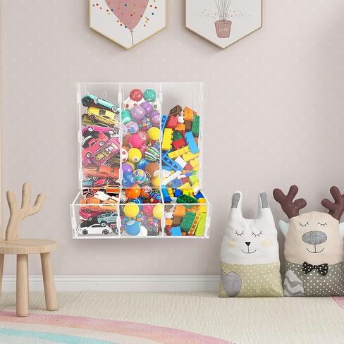 Wall Toy Dispenser, Toy Car Organizer, Hanging Organizer and Storage Bin for Children's Room, Toy Storage for Blocks, Cars, Snacks, Darts in Saudi Arabia