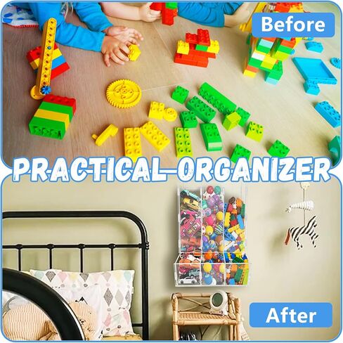Wall Toy Dispenser, Toy Car Organizer, Hanging Organizer and Storage Bin for Children's Room, Toy Storage for Blocks, Cars, Snacks, Darts in Saudi Arabia