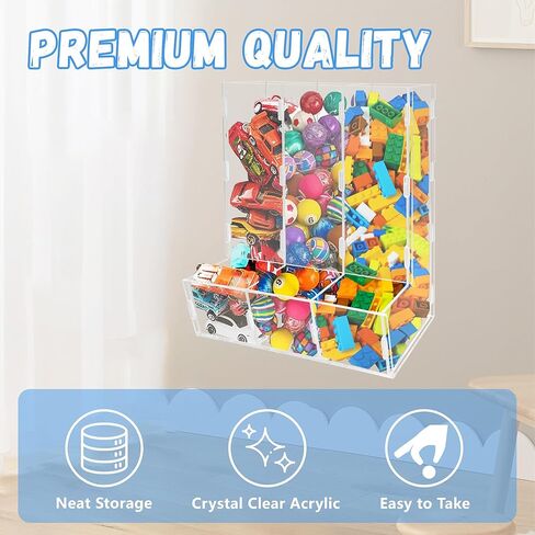 Wall Toy Dispenser, Toy Car Organizer, Hanging Organizer and Storage Bin for Children's Room, Toy Storage for Blocks, Cars, Snacks, Darts in Saudi Arabia