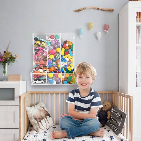 Wall Toy Dispenser, Toy Car Organizer, Hanging Organizer and Storage Bin for Children's Room, Toy Storage for Blocks, Cars, Snacks, Darts in Saudi Arabia
