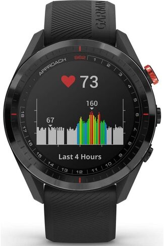 إطار سيراميك Garmin Approach S62 مع حزام سيليكون أسود وساعة جولف GPS والمزيد in Saudi Arabia