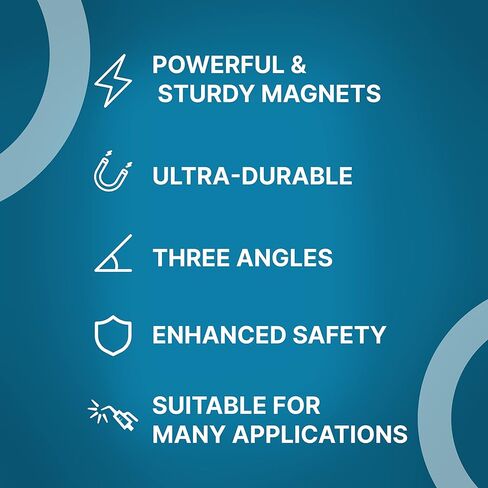 PGN 11 LBS Welding Magnet Holder - Pack of 4 Welding Magnetic Holder - Welding Magnets and Clamps for 45, 90, and 135 Degree Angles, Welding Tools and Accessories, Super Strong Magnets in Saudi Arabia