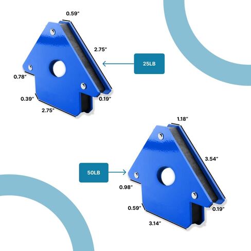 PGN 11 LBS Welding Magnet Holder - Pack of 4 Welding Magnetic Holder - Welding Magnets and Clamps for 45, 90, and 135 Degree Angles, Welding Tools and Accessories, Super Strong Magnets in Saudi Arabia