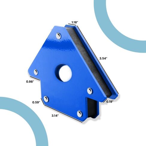 PGN 11 LBS Welding Magnet Holder - Pack of 4 Welding Magnetic Holder - Welding Magnets and Clamps for 45, 90, and 135 Degree Angles, Welding Tools and Accessories, Super Strong Magnets in Saudi Arabia