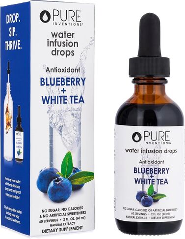 Pure Inventions فيتامين C المضاد للأكسدة + إلكتروليتات - ليمون ليموني - قطرات منقوع الماء - بدون سكر أو سعرات حرارية - 12 وجبة - حجم تجريبي in Saudi Arabia