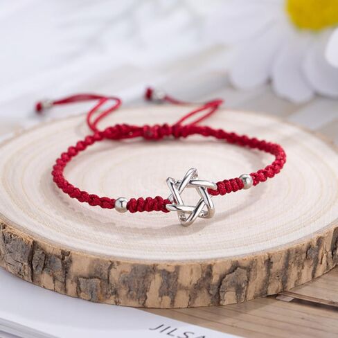 Star of David Red String Bracelet for Women Lucky Amulet Magen David Charm Bracelet Jewelry in Kuwait