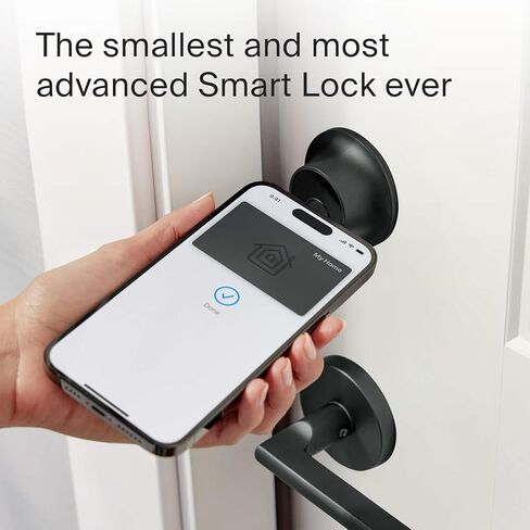 Level Lock+ (Wi-Fi) Smart Lock - World's Smallest Smart Lock Plus Apple Home Keys - Lock/Unlock from Anywhere - Level App for iOS & Android - Works with Apple Home, Alexa, Google Home (Matte Black) in Saudi Arabia