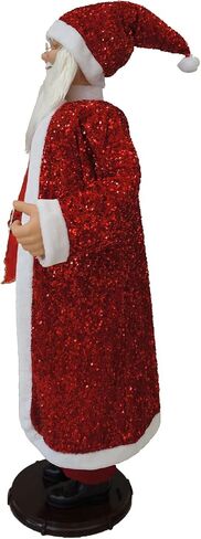 Fraser Hill Farm 58-in. Dancing Mrs. Claus with Festive Basket, Indoor Animated Holiday Home Decor, Motion-Activated Christmas Animatronic in Kuwait