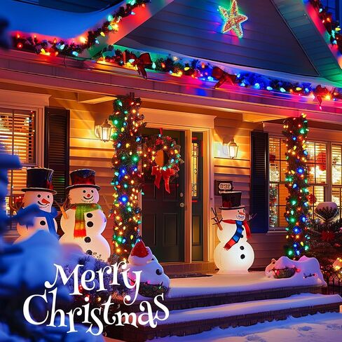 Minetom 25 Pack LED C9 Multicolor Replacement Christmas Light Bulbs, Commercial Grade Dimmable Holiday Bulbs, Strawberry Bulbs, Fits in C9/E17 Base Sockets (25 Pack, Multi-Colored) in Saudi Arabia
