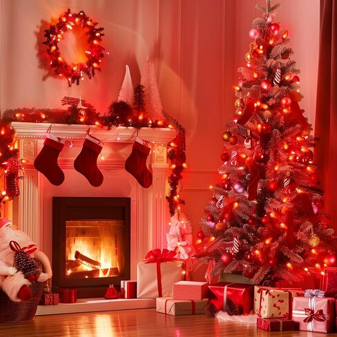 Minetom 25 Pack LED C9 Multicolor Replacement Christmas Light Bulbs, Commercial Grade Dimmable Holiday Bulbs, Strawberry Bulbs, Fits in C9/E17 Base Sockets (25 Pack, Multi-Colored) in Kuwait