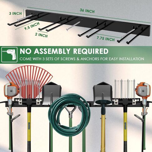 Garage Hooks Garden Tool Organizer Heavy-Duty (Standard, 1) in Saudi Arabia