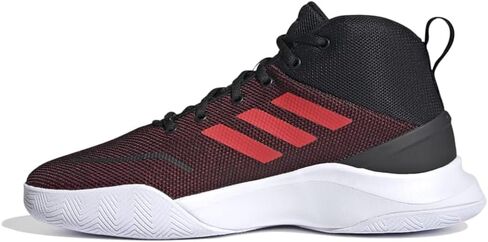 adidas Men's OwnTheGame Basketball Shoe, Black/Red/White, 10.5 M US in Saudi Arabia