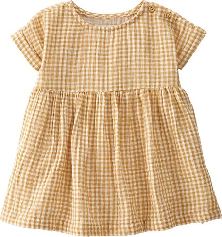 little planet by carter's baby-girls Baby & Toddler Girls' Organic Cotton Dress, Blue, 9 Months in Saudi Arabia