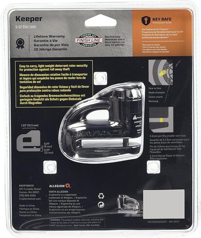 Kryptonite Keeper 5-S2 Disc Lock - Chrome in Kuwait