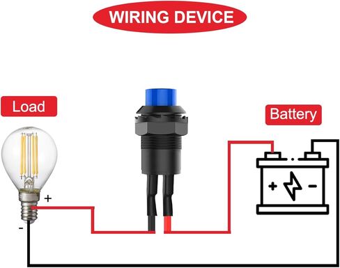 18 قطعة مفتاح مؤقت 12 مم أبيض زر ضغط AC 250V / 1.5A 125V/3A بدون LED ON OFF Switch 2Positions Micro Round Switch 12V24V36V مع أسلاك سلكية مسبقًا لجرس باب السيارة والقارب المنزلي in Kuwait