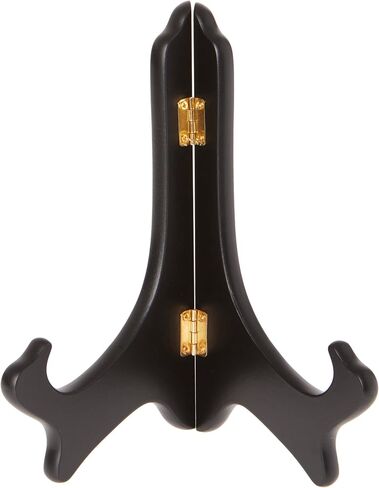 Bard's Hinged Black MDF Wood Plate Stand, 8" H x 7" W x 4.75" D (For 8" - 10" Plates) in Saudi Arabia