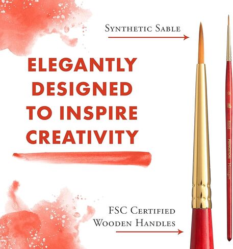 Princeton Heritage, Series 4050, Synthetic Sable Paint Brush for Watercolor, Round, 16 in Kuwait