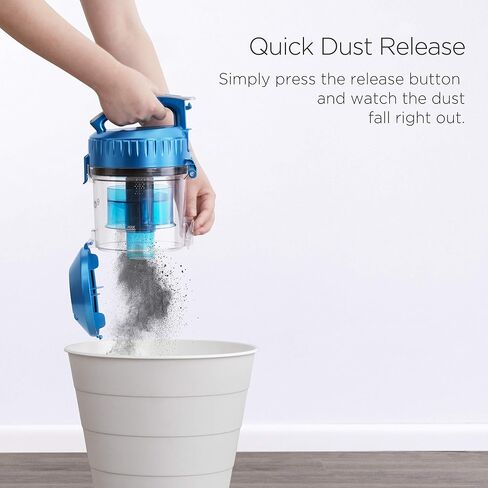 Eureka Bagless Canister Vacuum Cleaner, Lightweight Vac for Carpets and Hard Floors, Silver with Black in Saudi Arabia